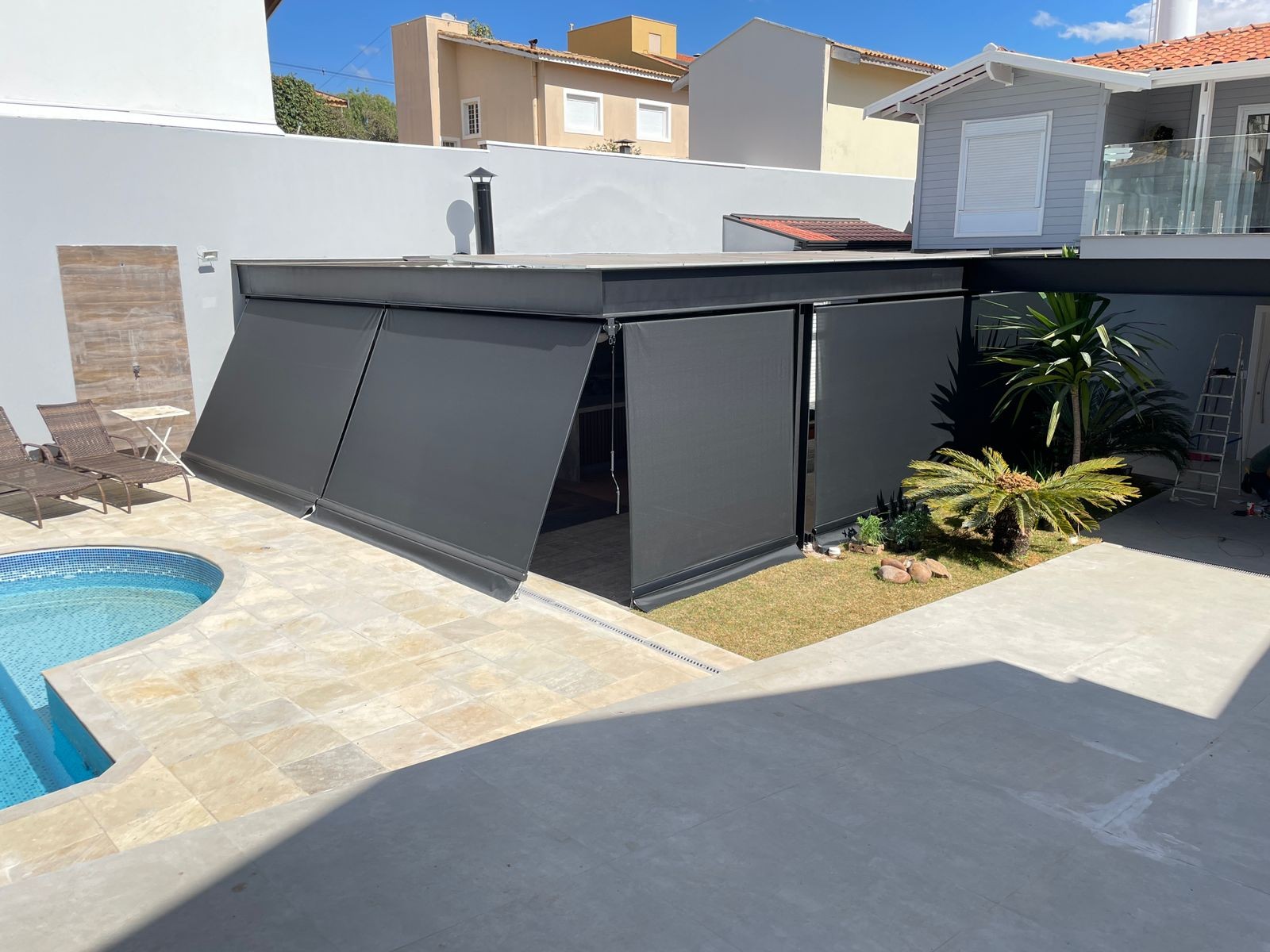 Toldo cortina em tela screen Itupeva Toldo cortina em tela screen Itupeva