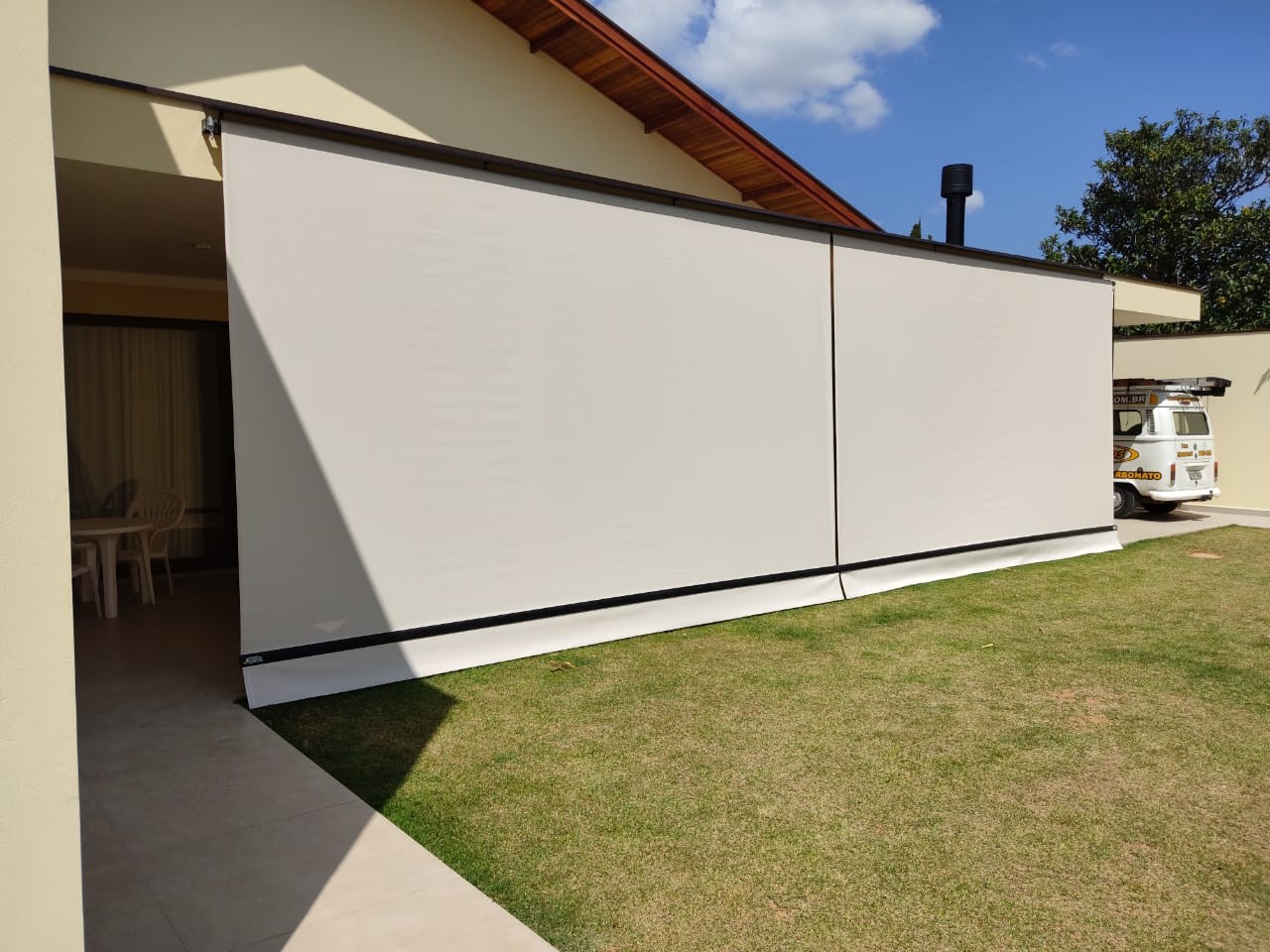 Toldo cortina em tela screen Paulínia Toldo cortina em tela screen Paulínia